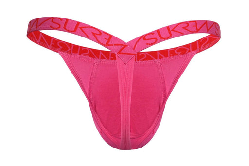 SUKREW Bubble Thongs Low - Rise and Rounded Cupping Pouch in Carnival Pink 392