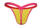 SUKREW Bubble Thongs Low - Rise and Rounded Cupping Pouch in Pineapple Yellow 392