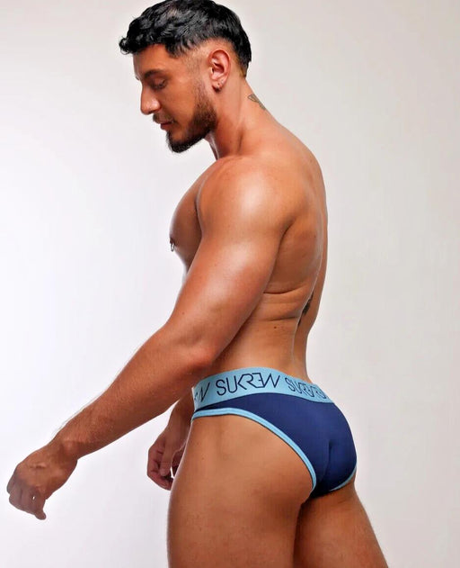 SUKREW Classic Brief Large Contoured Pouch Stretchy Soft Cotton Briefs Marine 401