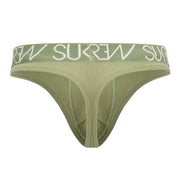 SUKREW Classic Stretchy Thong Flexible Unlined Contour Pouch Green Khaki 19
