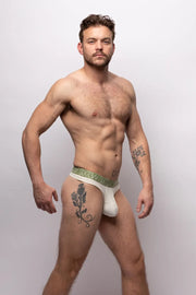 SUKREW Classic Thong Flexible Unlined Contoured Pouch in Ecru White 17