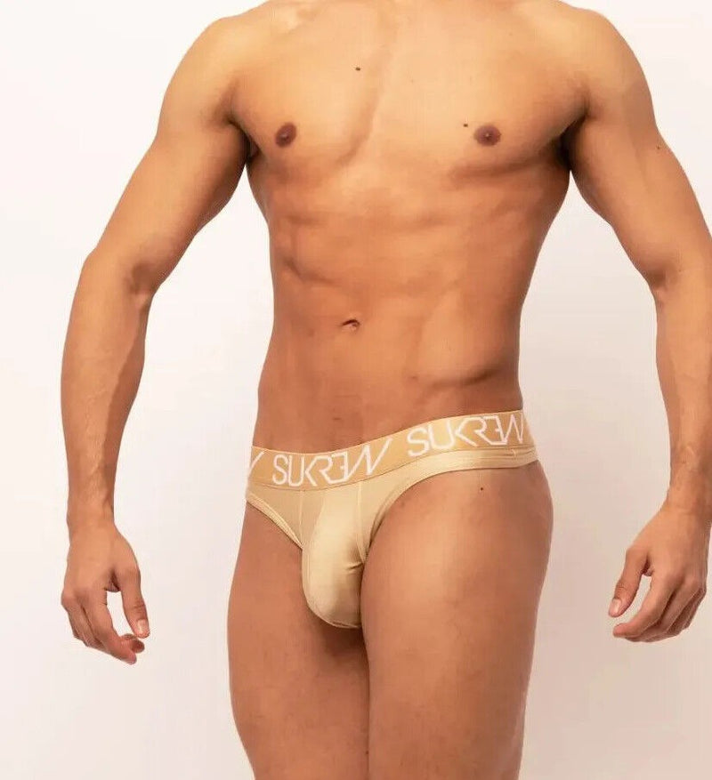 SUKREW Classic Thong With Large Contoured Pouch in Luxurious Gold Dust 23