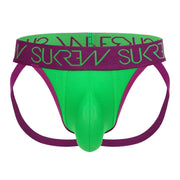 SUKREW Jockstrap Low-rise Font Soft Cotton Stretch Jock in Verdant Green 25