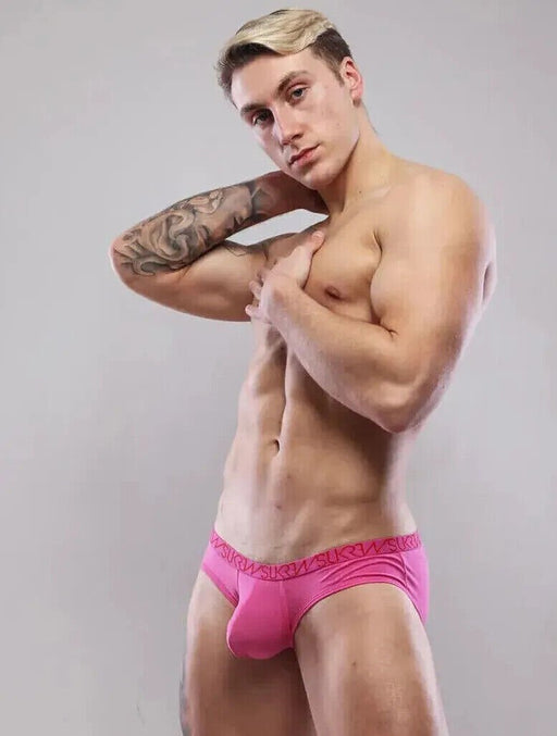 SUKREW Low - Rise Briefs Rounded Cupping Pouch Unlined Brief Carnival Pink 392