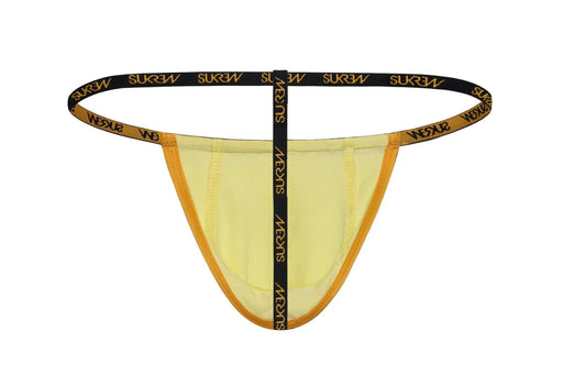 SUKREW Low Rise G - String Unlined Soft Stretch Cotton Strings in Gleaming Gold 62