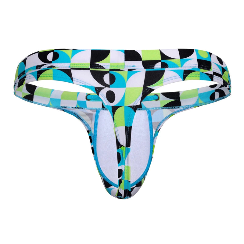 SUKREW Low - Rise Swim Thong Torrent Rounded Contoured Pouch Retro Lime 412