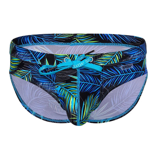 SUKREW Torrent Swim Brief Rounded Contoured Pouch Lined in Tropical Lime 421