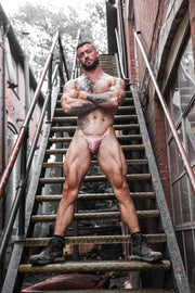 SUKREW Unlined Stretchy G - String With Rounded Cupping Pouch in Diamond 302