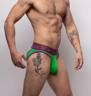 SUKREW V - Briefs Stetchy Open Back Lifting Straps V - Shaped Brief Verdant Green 33