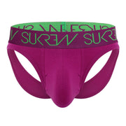 SUKREW V - Briefs Unlined Open Back Lifting Straps V - Shaped Deep Purple 31