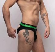 SUKREW V-Thong Shaped Hybrid 2-Back Lifting Straps Large Pouch Black 24