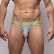 SUKREW V-Thong Shaped Hybrid 2-Back Lifting Straps Large Pouch Grey 24