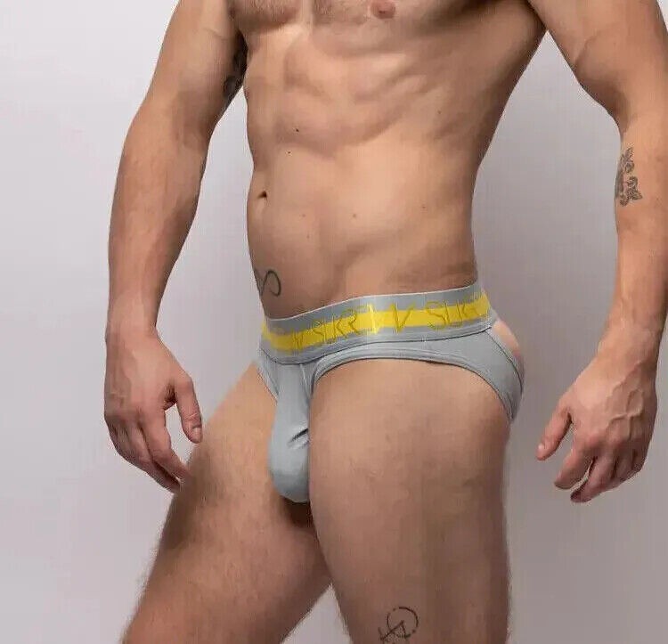 SUKREW V-Thong Shaped Hybrid 2-Back Lifting Straps Large Pouch Grey 24