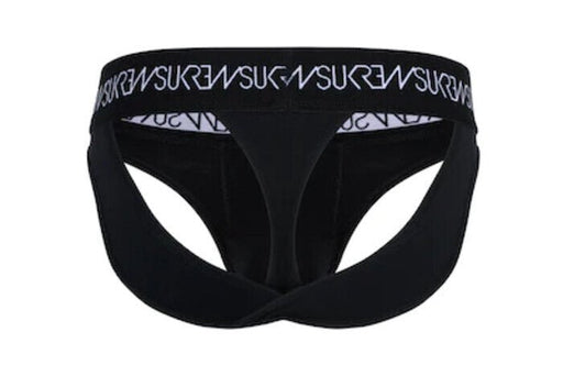 SUKREW V - Thong Two Lifting Back Straps Large Contoured Pouch Twilight Black 32