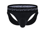 SUKREW V - Thong Two Lifting Back Straps Large Contoured Pouch Twilight Black 31