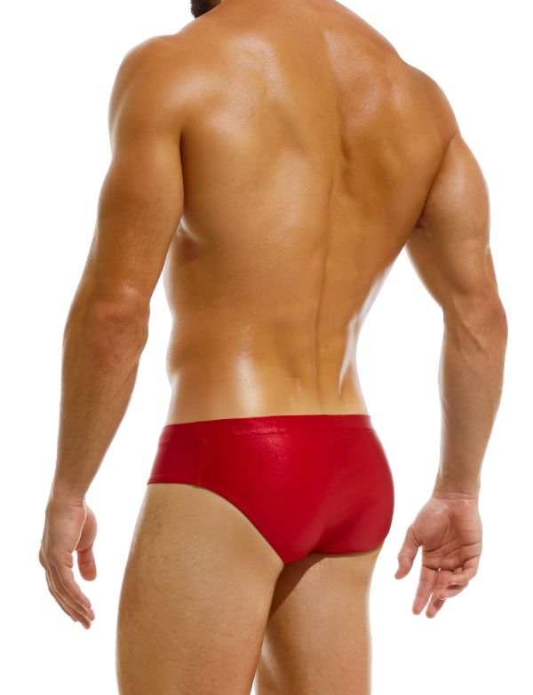Swimwear Modus Vivendi Gordian Knot Classic Swim Briefs Shiny Red Wine CS2212 66