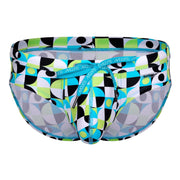 Swimwear SUKREW Torrent Swim Brief Rounded Contoured Pouch in Retro Lime 421