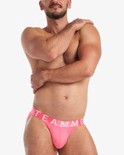 TEAMM8 Briefs Spartacus 2.0 Low-Rise Athletic Sports Brief Hot Pink 18