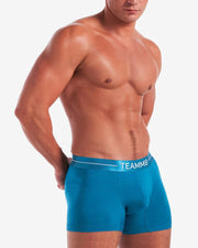 TEAMM8 Icon Long Boxer Trunk Modal Fabric 8 inch Outer Leg Harbor Blue 283