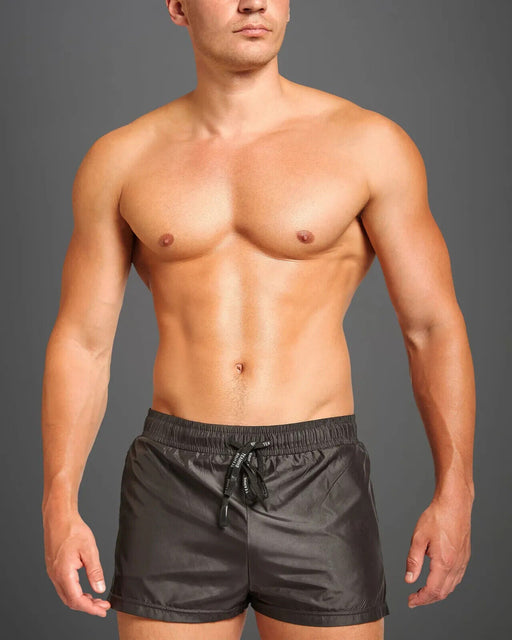 TEAMM8 Swimwear Bass Swim - Short Form Fit Cut With 2 - Hidden Pockets Black2