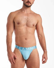 TEAMM8 Thongs Spartacus 2.0 Low-Rise Athletic Thong in Blue Atoll