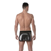 TOF PARIS 3D Waist Apron Mini Pockets Mesh Skirt in Laminated Silver 514