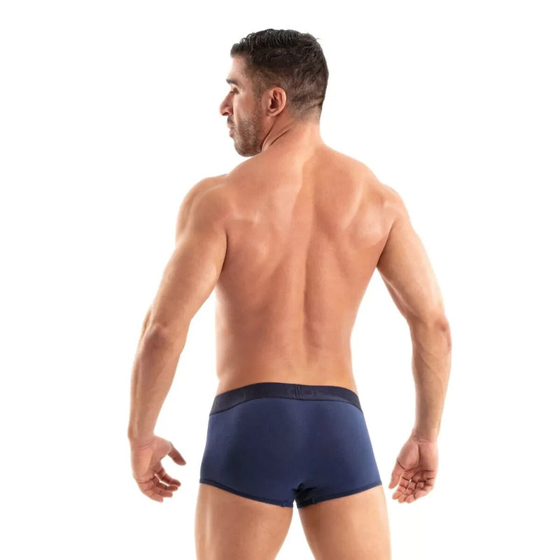 TOF PARIS Access Trunks Jacquard Low - Rise Boxer Shorts Soft Cotton Navy 984