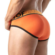 TOF PARIS Briefs Champion Jacquards Bi - Stretch Cotton Low - Waisted Orange Brief2