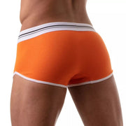 TOF PARIS French Boxer Low - Rise Trunk Stretch Soft Cotton Jersey in Orange 933