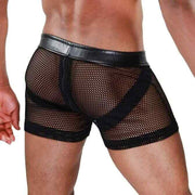 TOF PARIS Jockshort Spartacus Transparent Mesh Shorts with Built-In Jockstrap 3