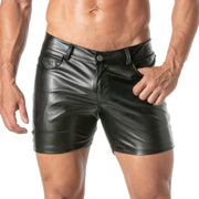 TOF PARIS Kinky Mid - Thigh Shorts Slim Fit Low Waist Belt Loops 4 Pockets 461