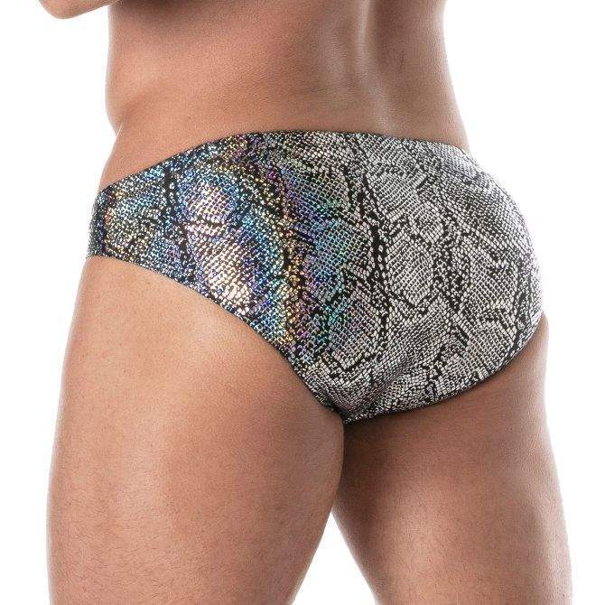 TOF PARIS Mini Swimwear Splendid Premium Swim-Bikini Brief Drawstring in Silver