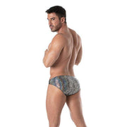 TOF PARIS Mini Swimwear Splendid Premium Swim-Bikini Brief Drawstring in Silver