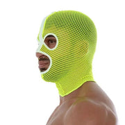 TOF PARIS Neon Mesh Hood Fishnet Nightlife Fashion Clubwear Yellow Fluorescent3