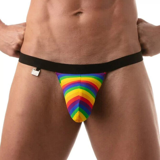 TOF PARIS Rainbow Swim Thong Pride Stretch Swimwear 801