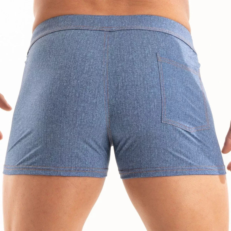 TOF PARIS Swimwear Denim Effect 2 - Zipped Pockets Swim - Shorts Unlined 223
