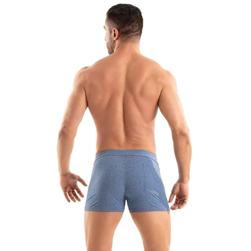 TOF PARIS Swimwear Denim Effect 2 - Zipped Pockets Swim - Shorts Unlined 225
