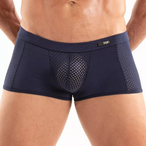 TOF PARIS Temptation Ultra - Soft Microfiber Boxer Trunk in Navy 942