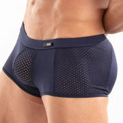 TOF PARIS Temptation Ultra - Soft Microfiber Boxer Trunk in Navy 941