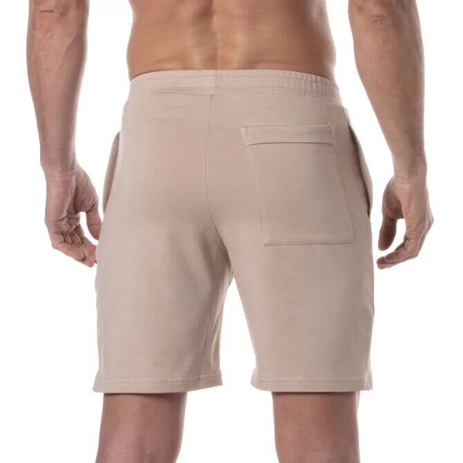 TOF PARIS Zipped Bamboo Pocket Short Rear Flap Antibacterial Shorts Beige3
