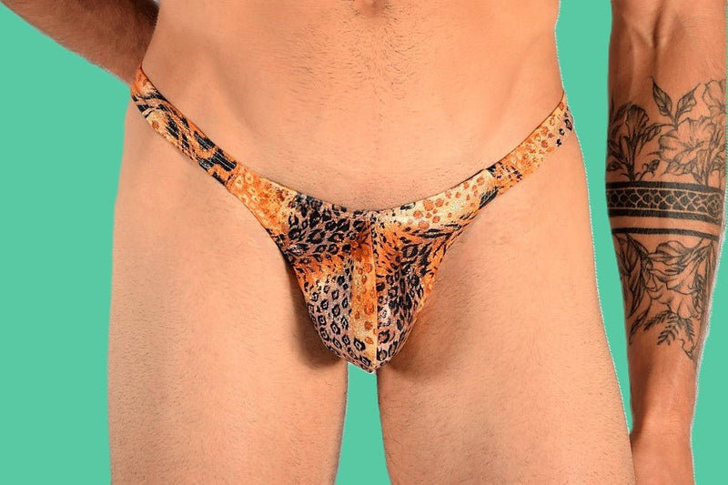 XL/2XL SMU Mens Thong Underwear Flash Panther 33448 MX111