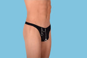 XS SMU Hand cuffs Jewelry Thong Black SX - 1006074