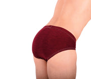 XS SMU Peekaboo Removable Leather Pouch Burgundy Brief H23