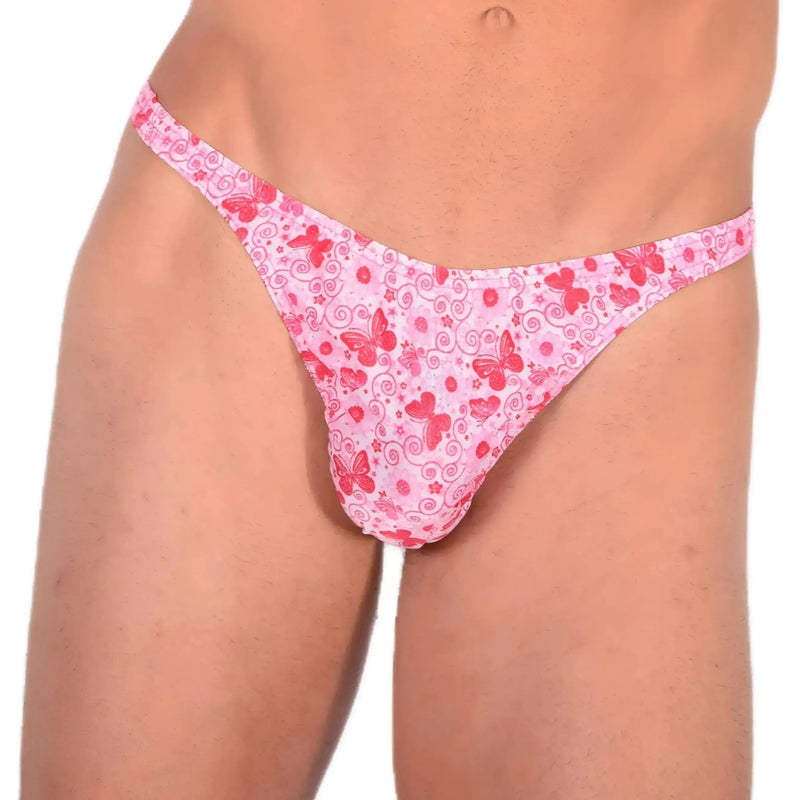 XS SMU Sensual Thong Floral Pink 33573 MX133