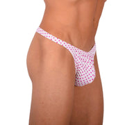 XS SMU Sexy White and Pink Thong 33859 MX175
