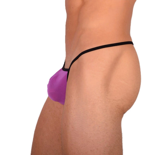 XS Smu Tanning Walking around sheer Purple String MX19 340192