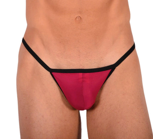 XS Smu Tanning Walking around sheer Wine String MX19 340221