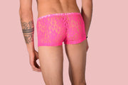 XS/S SMU Hipster Underwear Mini - Boxer Pink Lace 43116 MX123