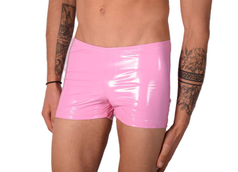 XS/S SMU Mens Faux Leather Look Hipster Underwear Barbie Pink 43150 MX122