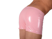 XS/S SMU Mens Faux Leather Look Hipster Underwear Pastel Pink 43153 MX126